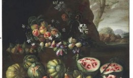 夏季吃瓜的國(guó)畫(huà),國(guó)畫(huà)卷軸中的清涼時(shí)光